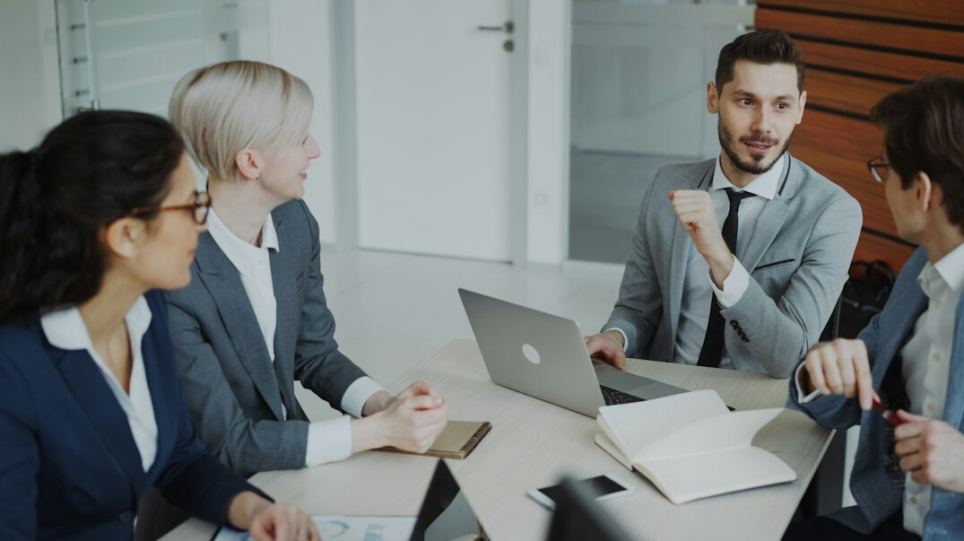 business team discussion