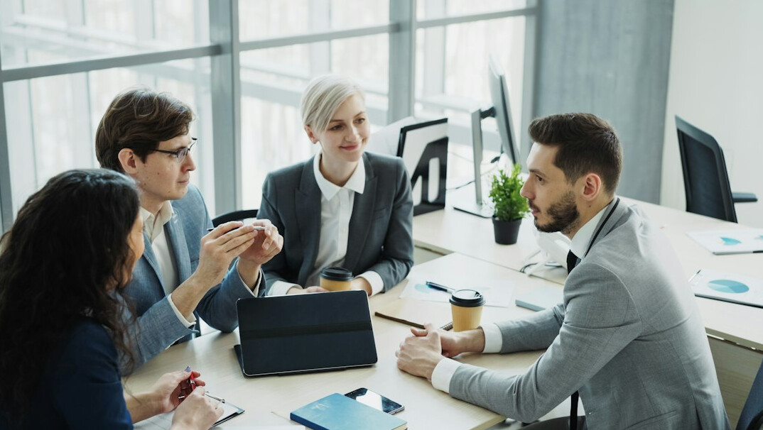 business team discussion